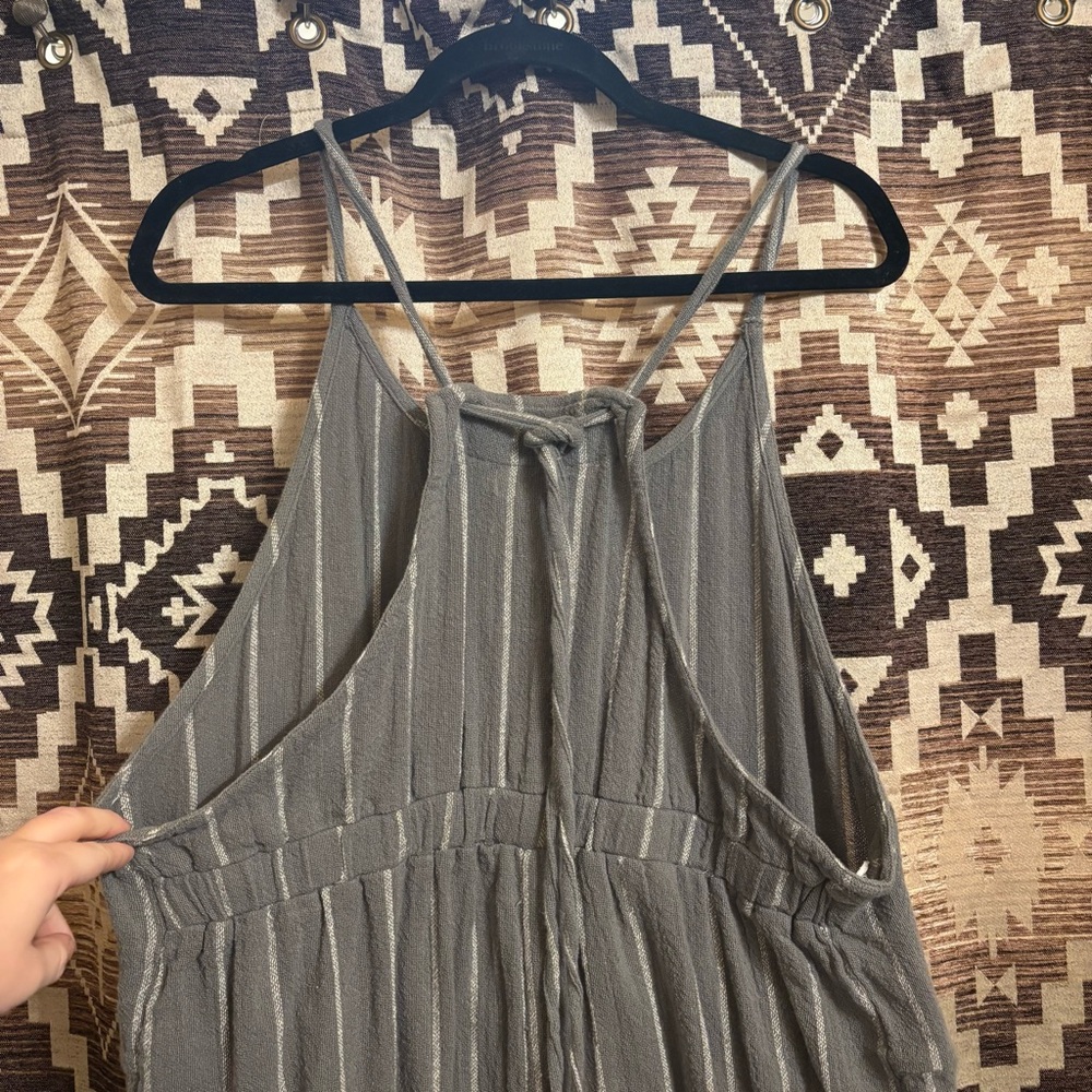 World Market Wide Leg Flowy Overalls Size L / XL - Picture 7 of 8
